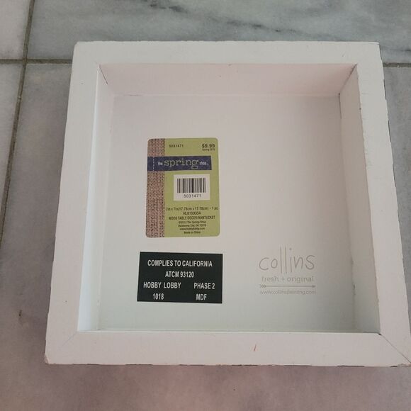 hobby lobby collins fresh + original wood table decor Nantucket - Picture 3 of 4